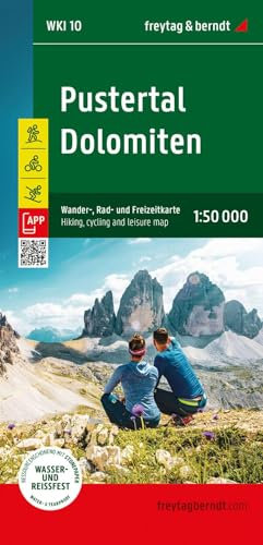 Pustertal - Dolomiten, Wander-, Rad- und Freizeitkarte 1:50.000, freytag & berndt, WKI 10: Mit APP, wasserfest und reißfest (freytag & berndt Wander-Rad-Freizeitkarten)