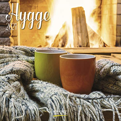Hygge 2021: Broschürenkalender mit Ferienterminen. Für hyggelige Momente. 30 x 30 cm