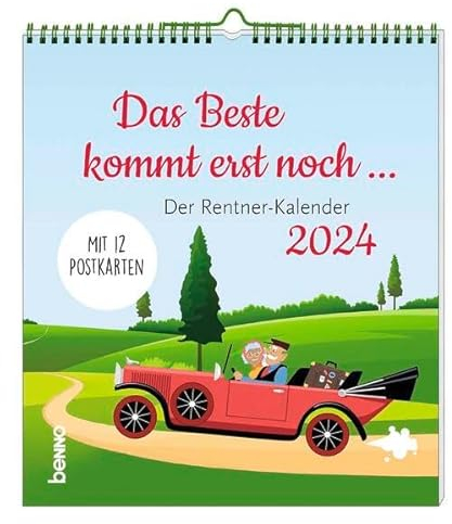Das Beste kommt erst noch 2024: Der Rentner-Kalender mit 12 Postkarten