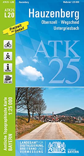 ATK25-L20 Hauzenberg (Amtliche Topographische Karte 1:25000): Obernzell, Wegscheid, Untergriesbach (ATK25 Amtliche Topographische Karte 1:25000 Bayern)