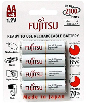 High End Pro Panasonic Eneloop AA Rechargeable Batteries 2450 mAh Pack of 8