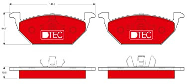Trw GDB1984DTE - Brake Pad Set, disc brake