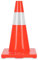 Stagecaptain LK-450 Leitkegel aus Kunststoff - Warnkegel 45 cm hoch - Reflektierende Pylone - Verkehrshütchen Stapelbar - Orange