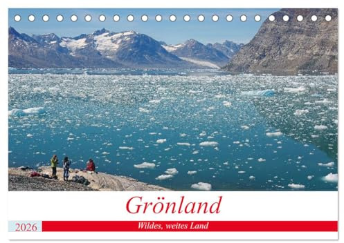 Grönland - Wildes, weites Land (Tischkalender 2026 DIN A5 quer), CALVENDO Monatskalender: Fantastische Bilder der größten Insel der Welt (CALVENDO Orte)