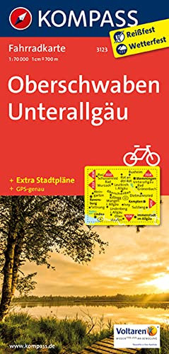 Oberschwaben - Unterallgäu: Fahrradkarte. GPS-genau (KOMPASS Fahrradkarte, Band 3123)