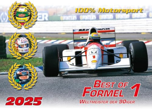 Best of F1 der 90iger Kalender 2025