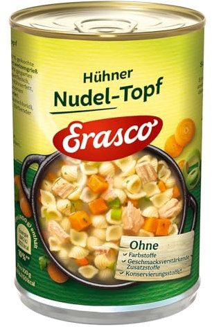 Erasco Hühner Nudel-Topf , 3er Pack (3 x 400 g Dose)