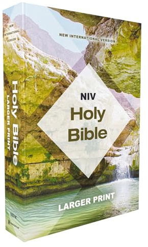 NIV, Holy Bible, Larger Print, Economy Edition, Paperback, Teal/Tan, Comfort Print
