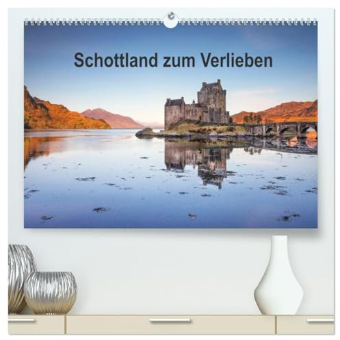 Schottland zum Verlieben (hochwertiger Premium Wandkalender 2026 DIN A2 quer), Kunstdruck in Hochglanz: Abwechslungsreiche Landschaften und ... prägen das Bild Schottlands. (CALVENDO Orte)