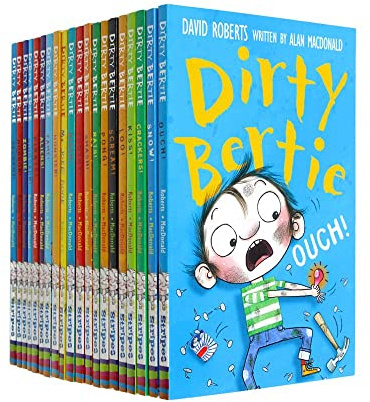 Dirty Bertie Series 2 and 3 Collection 20 Book Set By David Roberts