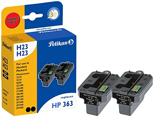 Pelikan Druckpatronen DoppelPack H22H22 ersetzt HP C8721EE, 2x Schwarz