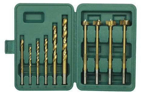 Mannesmann M54310 sortiert Bohrer Set mit multifunktionalen Fräsbohrer HSS-Bits 10 Stück