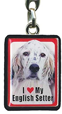 Porte clef j aime mon setter anglais