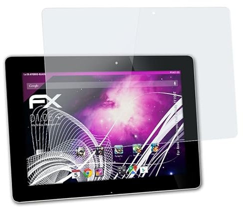 atFoliX Glasfolie kompatibel mit Asus Transformer Pad Infinity TF700T Panzerfolie, 9H Hybrid-Glass FX Schutzpanzer Folie
