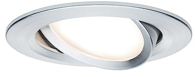 Paulmann Premium EBL Set Coin Slim dimmbar rund schwenkbar LED 1x6,8W 2700K 230V 51mm Alu ged./Alu