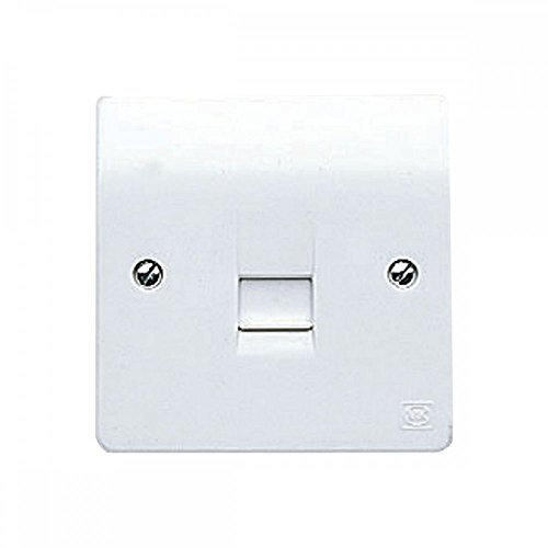 MK Logic Plus K422WHI 1-Gang Master Telephone Socket