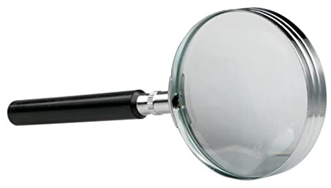 Lesehilfe Vergrößerungsglas Lupe Ø 65mm Acrylglas Metall