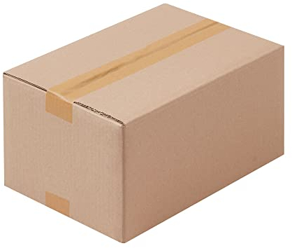 BB-Verpackungen 100x Faltkartons 320x250x120mm 1-wellig braun (100 Stück)| Großer Versandkarton, ideal als Warensendung, DHL Paket, GLS/DPD L-Paket