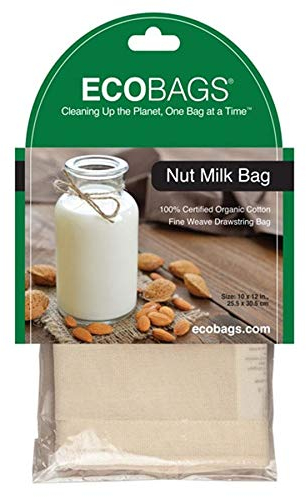 ECOBAGS - Nut Milk Organic Cotton Straining Bag 10 x 12 - 1 Bag