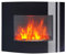 Breakling B107 Muria Elektrischer Kamin, Wandmontage, 2000 W, Schwarz, 62 x 50 cm - Wandkamin Kaminofen Kamin - Wandmontage Fernbedienung - Flammeneffekte
