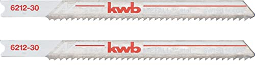 kwb Stichsägeblätter für Metall aus stabilem Bi-Metall, hochelastisch, mit Einnockenschaft (T-Schaft), Einstichzahn, optimale Standzeit, stahlblanke Oberfläche, für feine Schnitte