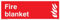 Viking Signs FV354-L15-V Fire Blanket Sign, Vinyl/Sticker, 150 mm H x 50 mm W