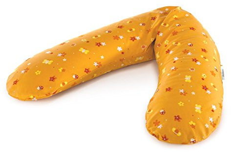 Theraline Stillkissen mit Mikroperlen Blumen orange