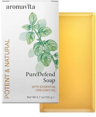 Oregano Oil Soap Bar for Face, Hands & Body, Plant-Based, 1 Pack | Handmade Cleansing Bar with Greek Oregano Oil for Daily Washing, a Rich Lather and a Fresh, Clean Feel