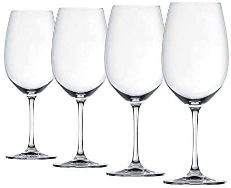 Spiegelau Rotweingläser 710 ml, 4 Stück, Salute, 4720177, Bordeaux Gläser aus Kristallglas, Weingläser Rotwein spülmaschinenfest