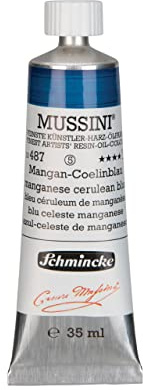 MUSSINI® - finest artist's resin oil colors, manganese coelin blue - 35 ml