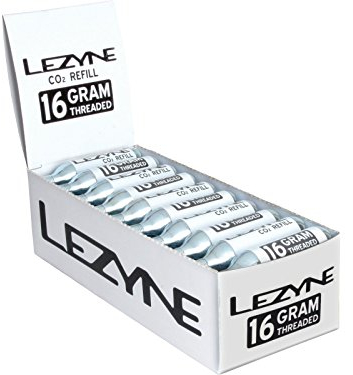 LEZYNE Display Box mit CO2 Ersatz-Kartuschen Pumpen/Stand-& Fusspumpen, weiß, 16g, 30Stk
