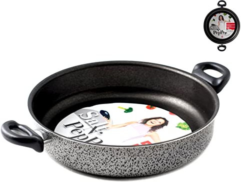 Home Salt N'Pepper Tegame in Alluminio, Rivestimento Antiaderente, 24 cm