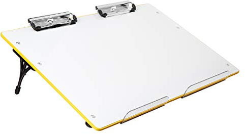 Visual Edge Schrägbrett A Geneigte Arbeitsfläche für das Schreiben, Lesen, Kunst und Sprache für optimale Lern - Schrägbrett Desktop Magnetic Weiße Tafel mit trockenem löschen mit Zwischenablage