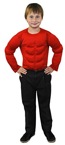 0207VP2NS7E ILOVEFANCYDRESS pour Enfant Super-héros Torse musclé Déguisement Top