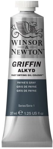 Winsor & Newton Griffin 37ml Alkyd Fast Drying Oil Colour Tube - Payne's Gray