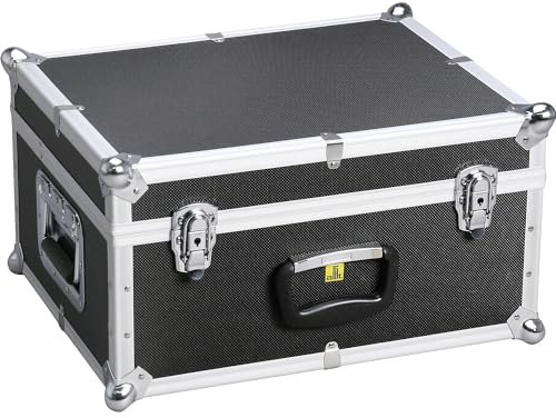 AluPlus ToolBox 18 II Tool Box with Side Handles Black Tool Holder/Restraint Straps