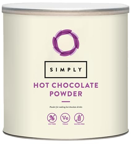 Simply Hot Chocolate Powder, Dairy Free Powder for Smooth & Creamy Hot Chocolate, Nut Free & Vegan (2kg)