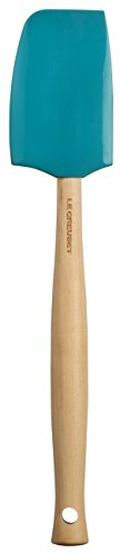 Le Creuset Espátula de cocina Craft, Mediano, Silicona, Caribe, 93010602490000