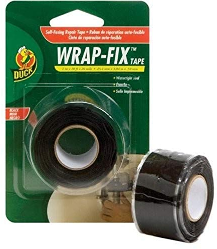 Canard Marque 442055 Wrap-fix ruban de réparation, 2,5 cm par 10 Pieds, seul Rouleau, Noir