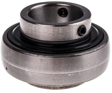 SKF YAR 206-2F Ball Bearing Insert, Setscrew Locking, Contact Seals, Regreasable, Steel, 30mm Bore, 62 mm OD, 18 mm Outer Ring Width