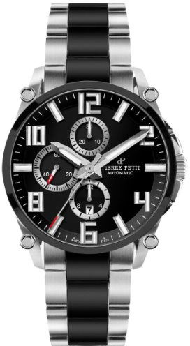 Pierre Petit Herren-Armbanduhr XL Le Mans Chronograph Automatik Keramik P-791A