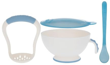 Nuby Garden Fresh Mash 'N' Feed 4 Piece Baby Preparation & Feeding System Whi...