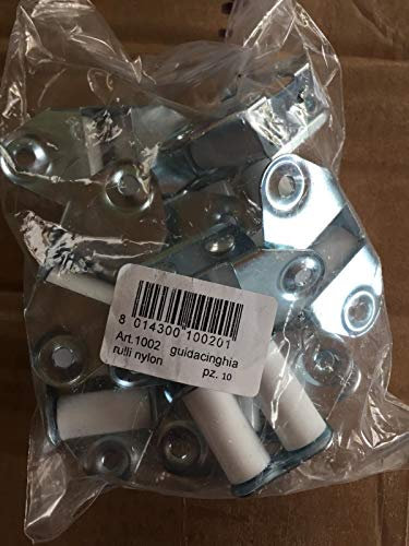 Vulcania 1002 Guidacinghia verticale rulli pvc, Confezione da 10 pezzi