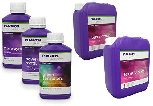 Set di fertilizzanti terreni PLAGRON 5 litri + stimolanti