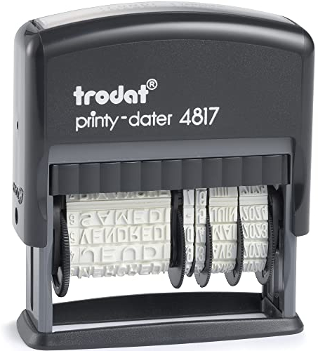 Trodat Datumstempel Stempel 4817A schwarz