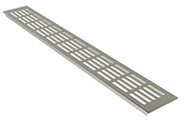 Aluminium Lüftungsgitter Stegblech Lüftungssieb Edelstahl eloxiert 80x1000mm
