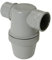 Nicoll 71642 Siphon lavabo horz d32 yf1c, Gris