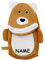 alles-meine.de GmbH 3-D Effekt Waschhandschuh/Handpuppe - süßer Bär/Teddybär - incl. Name - Mund bespielbar - für Kinder & Erwachsene - Handspielpuppe/Waschhandschuhe..