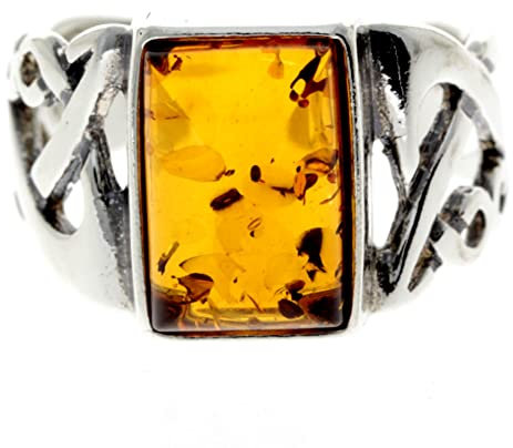 SilverAmber Damen - Ring Sterling - Silber 925 mit Bernstein 7005M