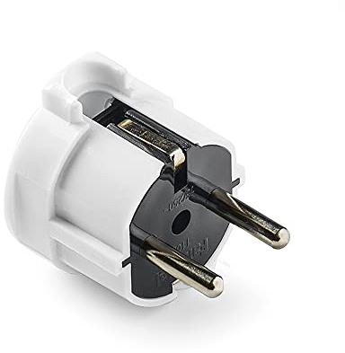 FAMATEL - Spina | Uscita laterale | TT | 16A | 250V | 4,8mm | Bianco